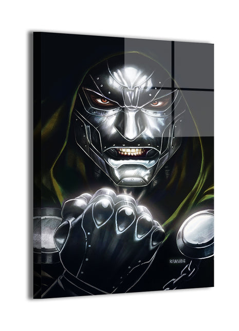 iron tyrant armored villain by ryan pasibe; metallic sheen wall art