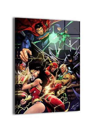 Justice League Justice United metal wall art by Savy Lim