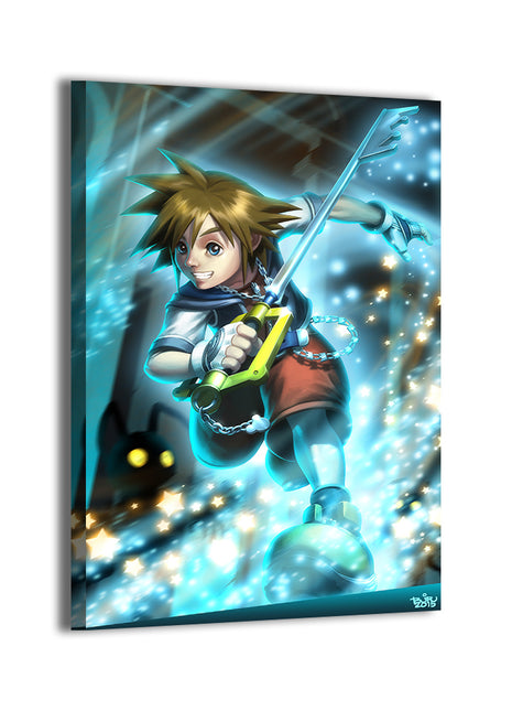 Sora with Keyblade by Brian Valeza (Totz Valeza); gallery-wrapped, ready to hang.