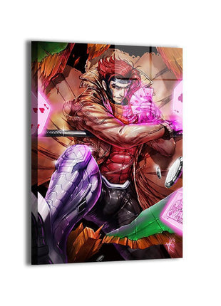 Kinetic Gambler Gambit wall art — Marvel square print by Wizyakuza (Ceasar), image 1.