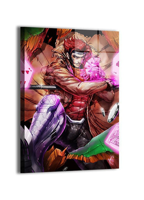 Kinetic Gambler Gambit wall art — Marvel square print by Wizyakuza (Ceasar), image 1.