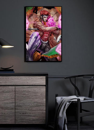Kinetic Gambler Gambit wall art — Marvel square print by Wizyakuza (Ceasar), image 3.