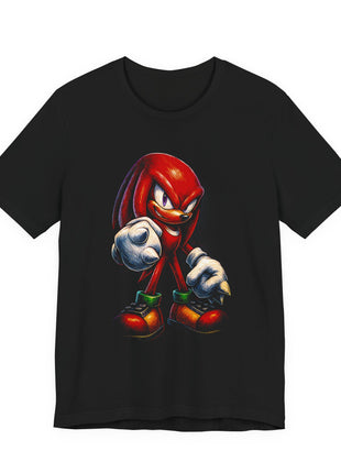 Front view of the black Knuckles Power Fists Graphic T-Shirt.