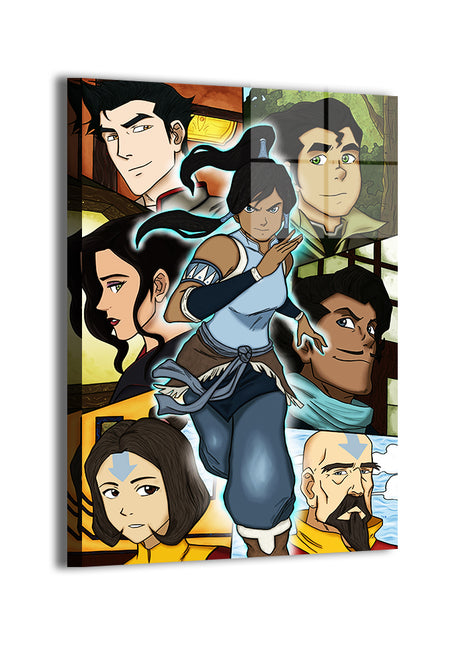Korra and gang Wall Art Acrylic Print, Premium Wall Art by Snapping Turtle Gallery