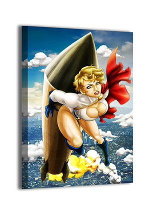 Power Girl canvas wall art by Evy Pinlac