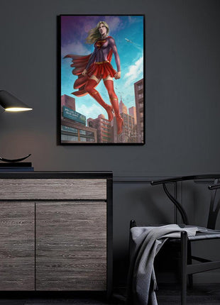 Supergirl acrylic wall art by Tiago Fernandes