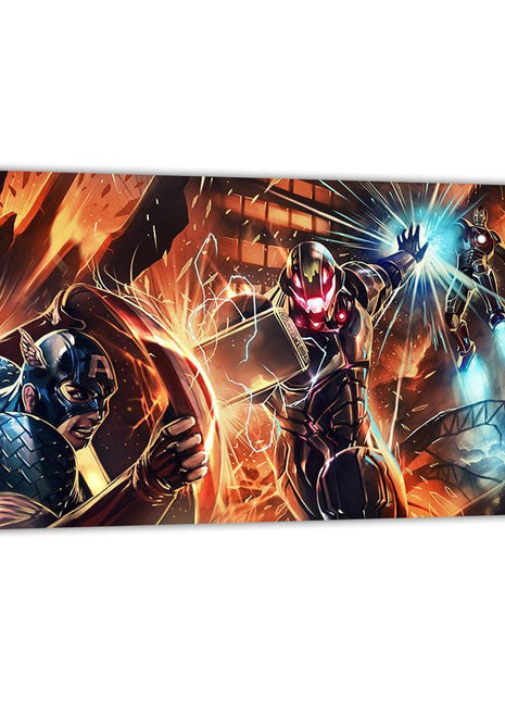Last Stand Protocol Avengers wall art — Marvel square print by Wizyakuza (Ceasar), image 2.