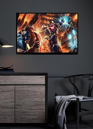 Last Stand Protocol Avengers wall art — Marvel square print by Wizyakuza (Ceasar), image 3.