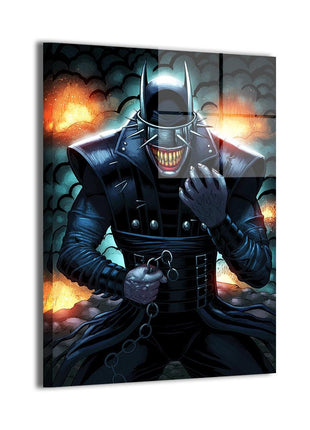 Batman Who Laughs Wall Art dye-sublimated metal print by Tiago Fernandes
