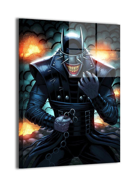 Batman Who Laughs metal wall art by Tiago Fernandes