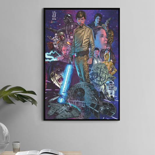 Legacy of the Force Poster Print – Star Wars Tribute Wall Art