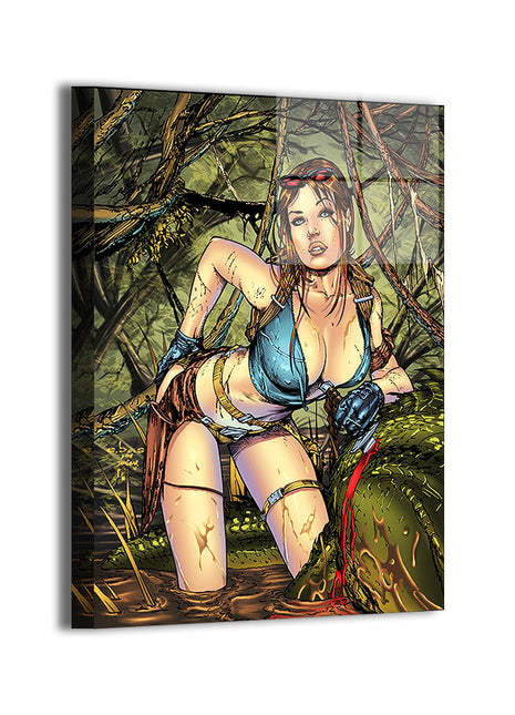 Legendary Archaeologist Wall Art Acrylic Print, Premium Wall Art by Snapping Turtle Gallery