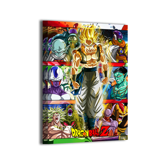 Legendary Battles Collage Canvas Print 24x36 – Dragon Ball Z Heroes & Villains Wall Art