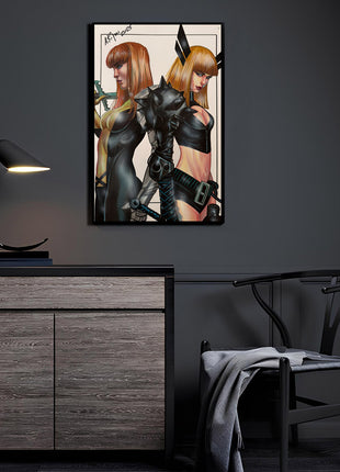 Duality of Resolve Wall Art