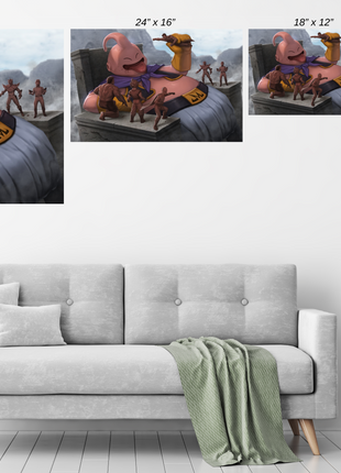 Majin Candy Crossover Majin Buu wall art — Marvel horizontal print by Sam DelaTorre, image 4.
