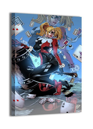 Harley Quinn Mallet Mayhem Wall Art gloss canvas print by Vhon Remot