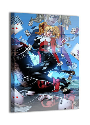 Harley Quinn Mallet Mayhem Wall Art dye-sublimated metal print by Vhon Remot