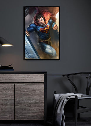 Superman; TARDIS acrylic wall art by Wizyakuza (Ceasar)