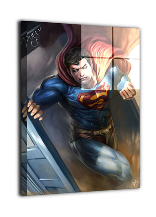 Superman; TARDIS metal wall art by Wizyakuza (Ceasar)