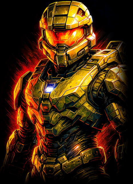 Master Chief Halo wall art in Acrylic, Canvas and Metal