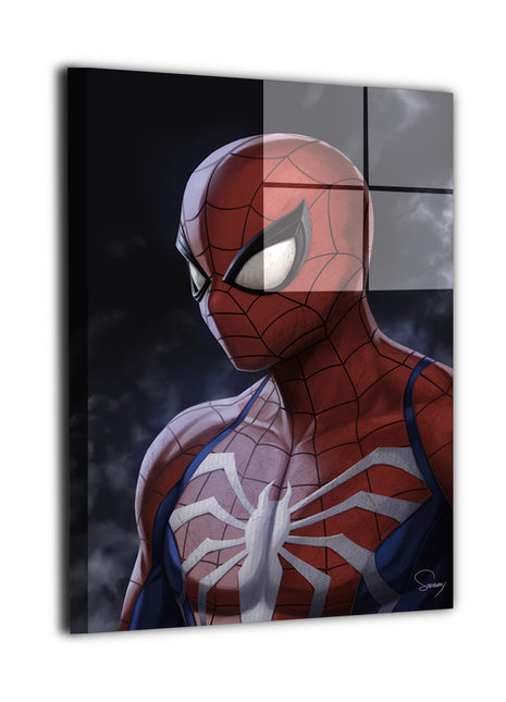 Midnight Crawler Spider-Man wall art — Marvel vertical print by Sam DelaTorre, image 1.