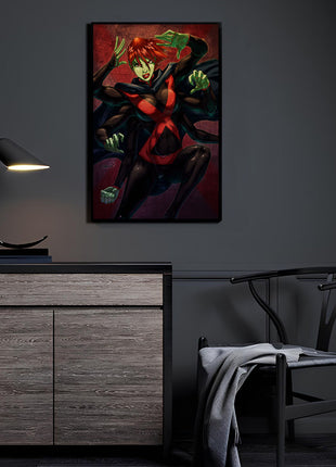 Miss Martian acrylic wall art by Myk Emmshin