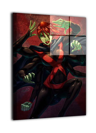 Miss Martian metal wall art by Myk Emmshin