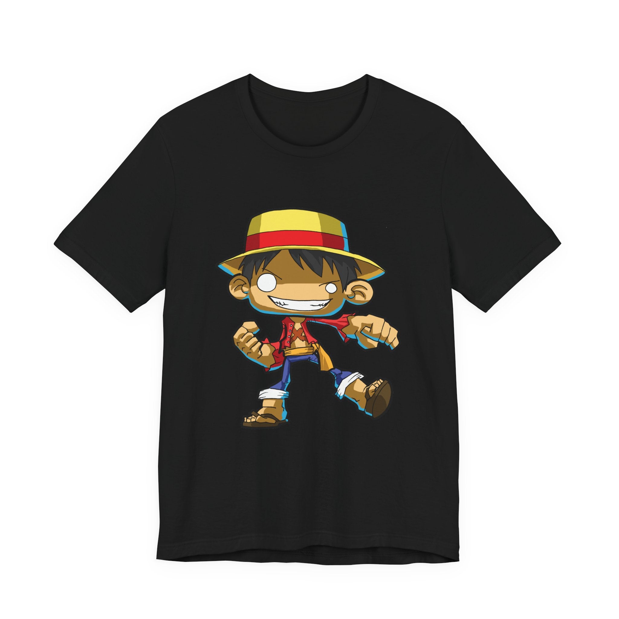 Monkey D. Luffy Chibi Straw Hat Step Graphic T-Shirt | One Piece | STG