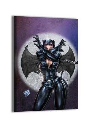 Catwoman Moonlight Prowler Wall Art gloss canvas print by Richard Bue