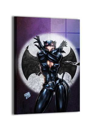 Catwoman Moonlight Prowler Wall Art dye-sublimated metal print by Richard Bue