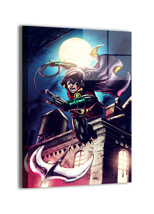 Moonlighting Dick Grayson Robin metal wall art by Emil Cabaltierra