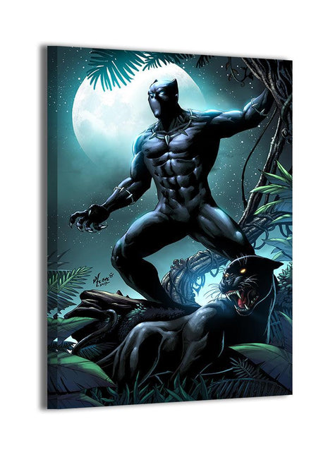 Moonlit Royal Vigil Black Panther Marvel wall art 2 by Vhon Remot