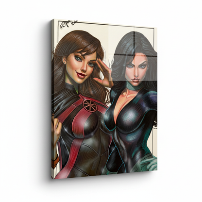 Ms Martian & Donna Troy - Glossy White