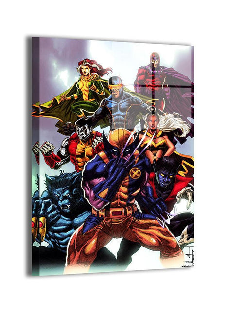 Mutant Heroes X-Men — Magneto, Wolverine, Cyclops, Nightcrawler, Rogue, Colossus, and Beast Marvel wall art by Emil Cabaltierra