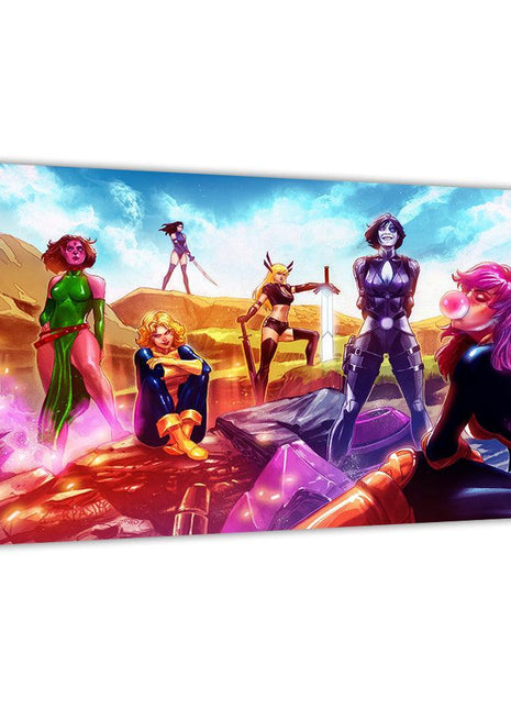 Mutant Vanguard United X-Men Acrylic print mockup