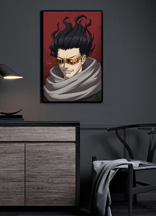 Eraser Head Aizawa Wall Art | HD Acrylic, Canvas, Metal Prints, Eraser Head Aizawa Shouta My Hero Academia wall art. 3mm Acrylic, Dye-Sub Metal & Gloss Canvas. Ready to hang. Buy 3 Get 1 FREE!, [-Snapping Turtle Gallery