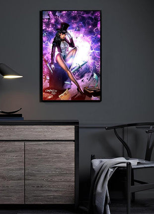 Zatanna acrylic wall art by Jimbo Salgado