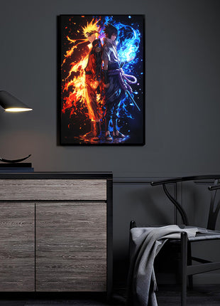 Naruto & Sasuke Fire and Lightning room display