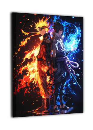 Naruto & Sasuke Fire and Lightning alternate view
