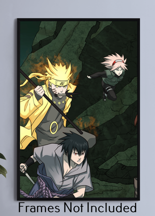 Naruto Vs Madara C Wall Art Acrylic Print, Premium Wall Art by Snapping Turtle Gallery