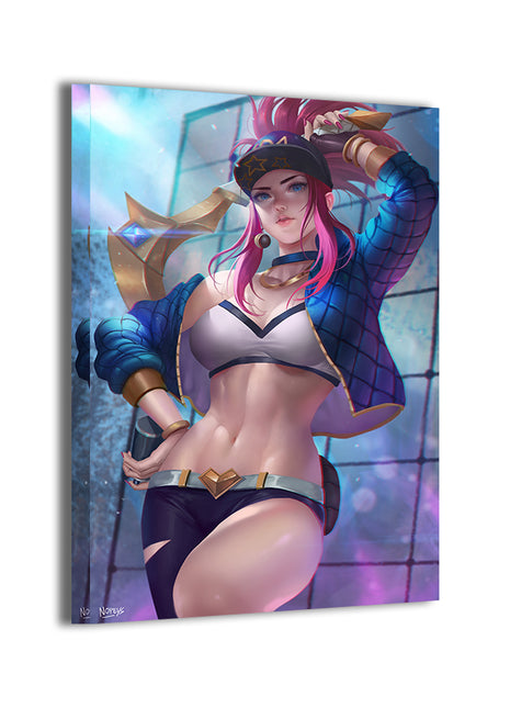 akali (k/da) by nopeys; gallery-wrapped canvas, ready to hang.