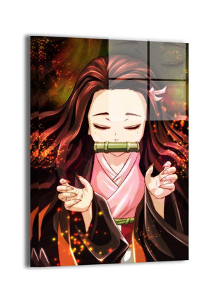 Nezuko Kamado Nezuko Unleashed metal wall art by Ryan Pasibe