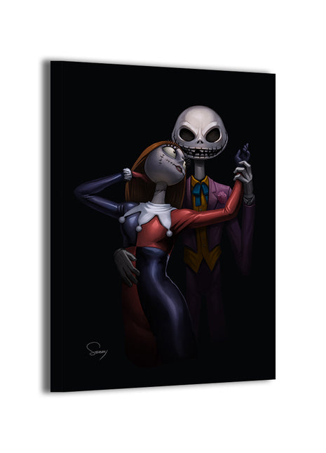 Nightmare Before Christmas Joker Wall Art Acrylic Print, Premium Wall Art by Snapping Turtle Gallery