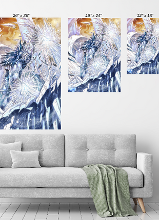 Omega Frost Surge Wall Art Acrylic Print, Premium Wall Art by Snapping Turtle Gallery
