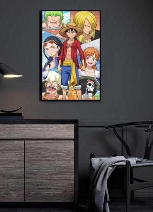 One Piece Heroes Straw Hat Crew Wall Art Acrylic Print, Premium Wall Art by Snapping Turtle Gallery