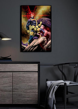 Optic Overload Cyclops wall art — Marvel square print by Chucky Penero, image 3.