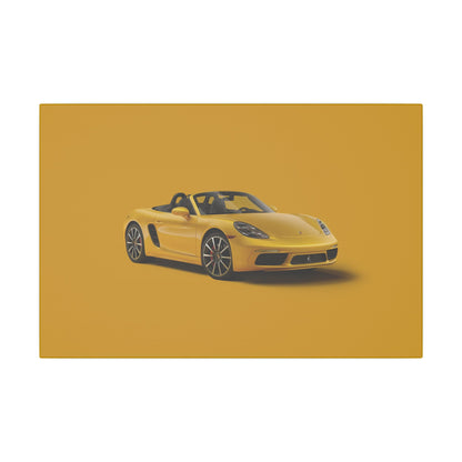 12x18 canvas print of Porsche 718 Boxster artwork — anime-inspired and ideal for car enthusiasts and collectors.