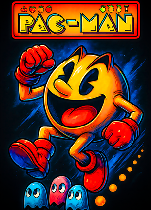 Pac-Man Pac-Man wall art in Acrylic, Canvas and Metal