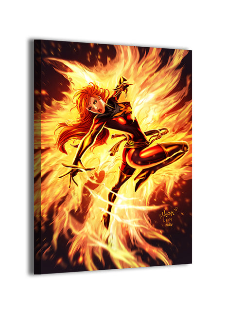Dark Phoenix (Jean Grey) by Vhon Remot on gallery-wrapped canvas.