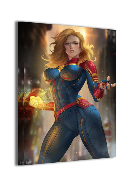 Photon Fury Captain Marvel (Carol Danvers) Marvel wall art by Nopeys